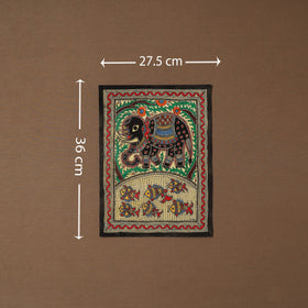 Handpainted madhubani painting by hira devi (14 x 11 in) 34