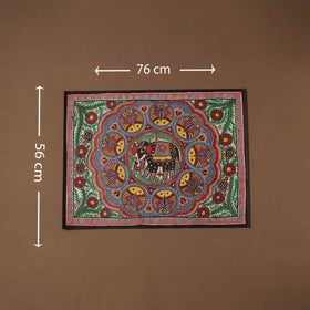 Handpainted madhubani painting by hira devi (22 x 30 in) 03