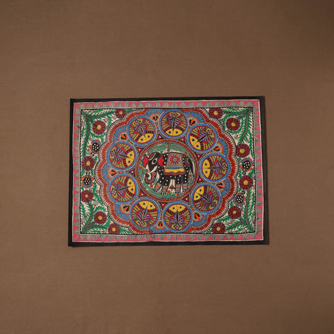 Handpainted madhubani painting by hira devi (22 x 30 in) 03