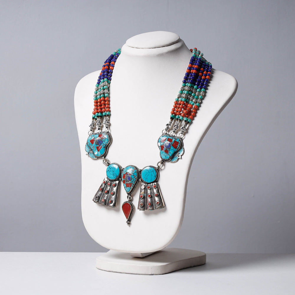 Buy Ethnic Tribal Tibetan Beadwork Necklace from Himalaya Online at iTokri.com