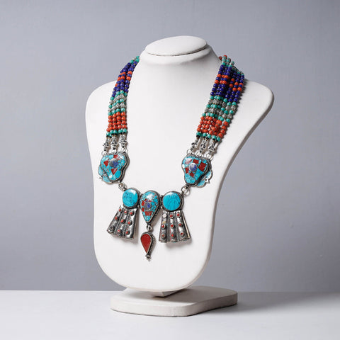 Buy Ethnic Tribal Tibetan Beadwork Necklace from Himalaya Online at iTokri.com