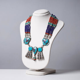  Ethnic Tribal Tibetan Beadwork Necklace from Himalaya Online at iTokri.com