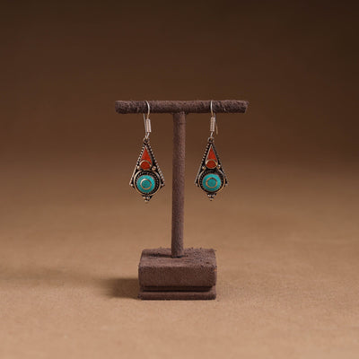 Multicolor - ethnic tribal tibetan earrings from himalaya