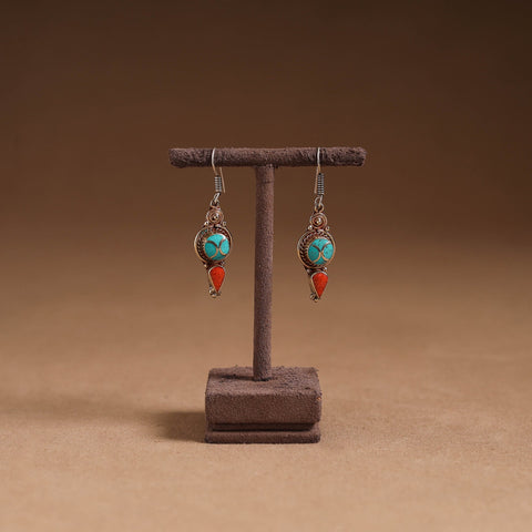 Multicolor - ethnic tribal tibetan earrings from himalaya