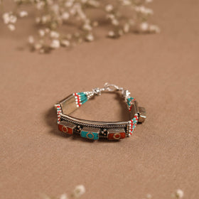 Multicolor - ethnic tribal tibetan metal bracelet