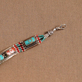 Multicolor - ethnic tribal tibetan metal bracelet