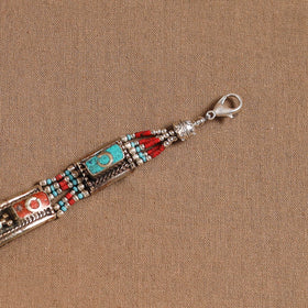 Multicolor - ethnic tribal tibetan metal bracelet