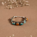 Multicolor - ethnic tribal tibetan metal bracelet