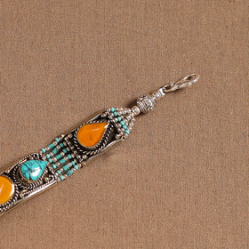 Multicolor - ethnic tribal tibetan metal bracelet