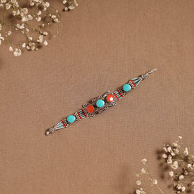 Multicolor - ethnic tribal tibetan metal bracelet