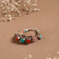 Multicolor - ethnic tribal tibetan metal bracelet