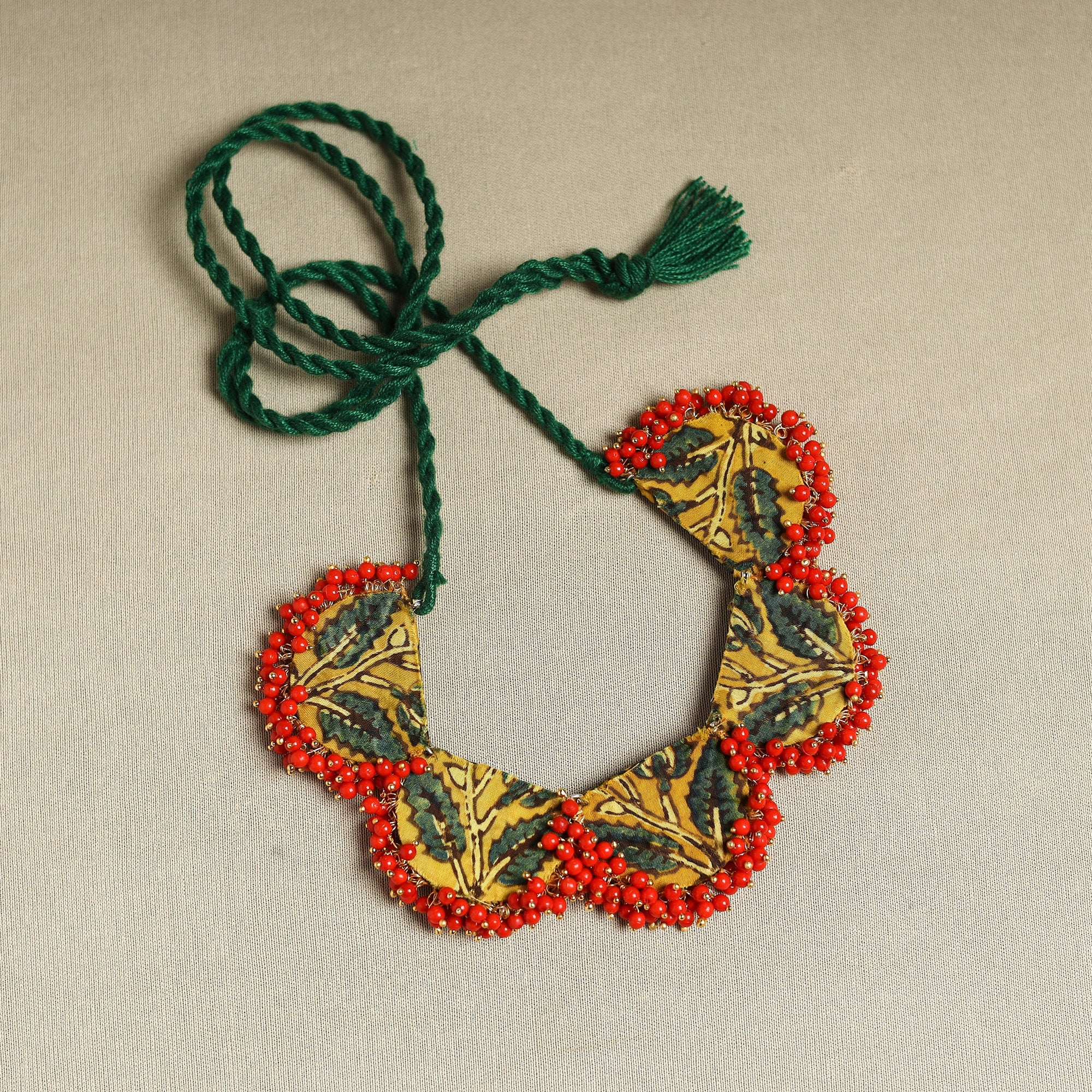 Buy Fabart Bead Work Necklace Set