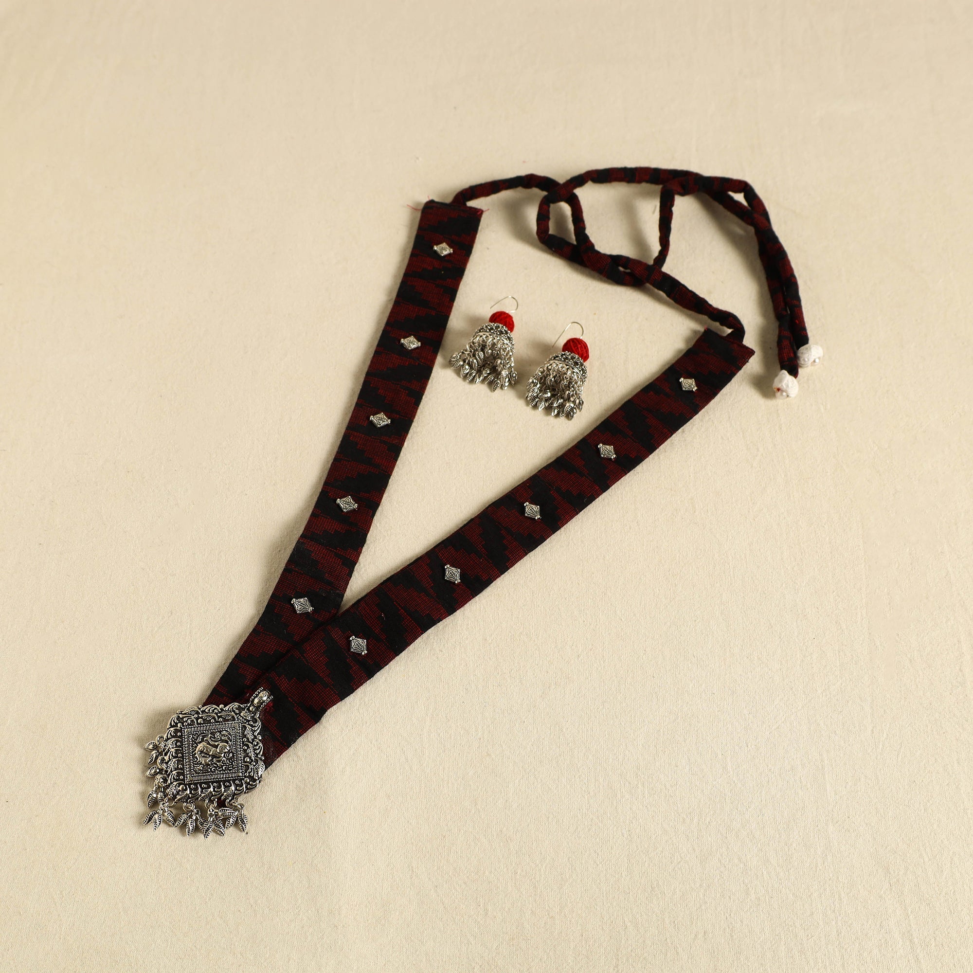  Fabart German Silver Necklace Set 