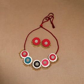 Fabart ghungroo & kundan work necklace set 24 - handcrafted