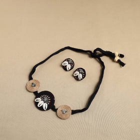 Multicolor - fabart jute choker necklace set 16