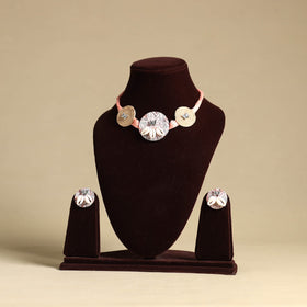 Multicolor - fabart jute choker necklace set 22