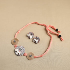 Multicolor - fabart jute choker necklace set 22