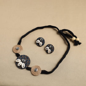 Multicolor - fabart jute choker necklace set 24