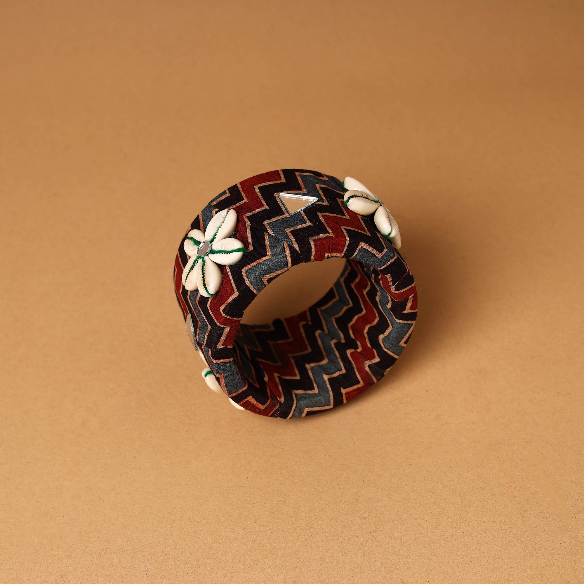 Fabart Shell & Mirror Work Handmade Bangle 38