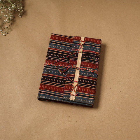 Fabric cover handmade paper notebook with thread lock 57