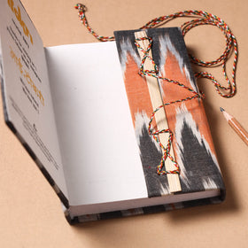 Multicolor - Fabric Cover Handmade Paper Notebook with Thread Lock
