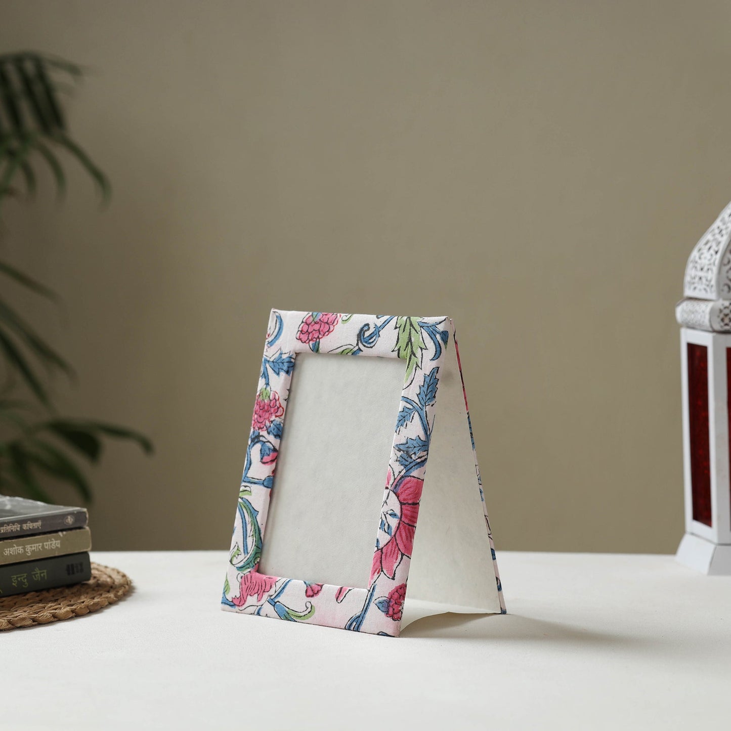 Multicolor - fabric embellished handmade photo frame (8 x 6