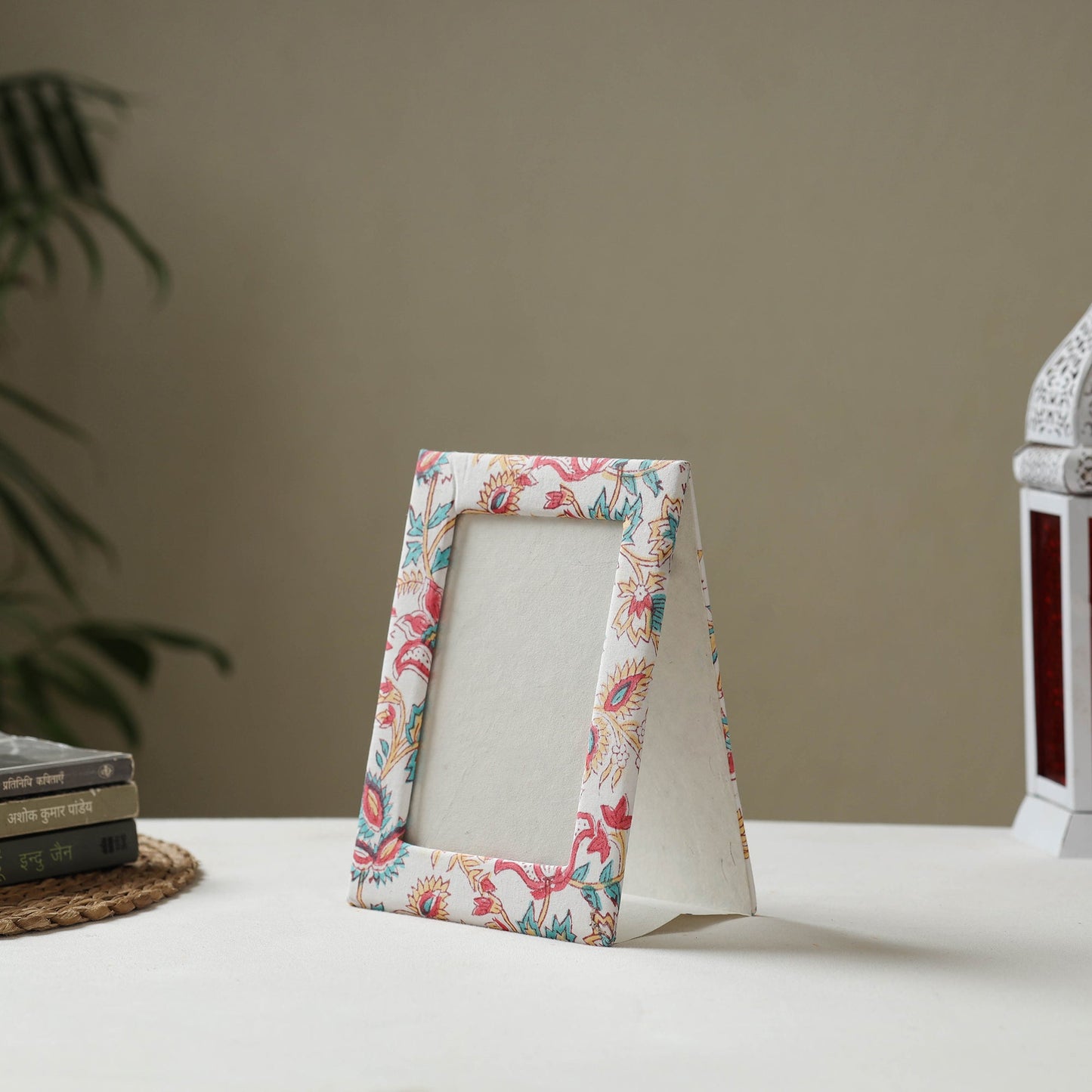 Multicolor - fabric embellished handmade photo frame (8 x 6