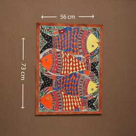 Handpainted madhubani painting by hira devi (29 x 22 in) 15