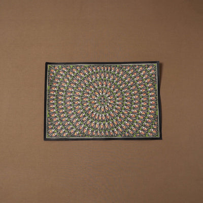 Handpainted madhubani painting by hira devi (15 x 22 in)