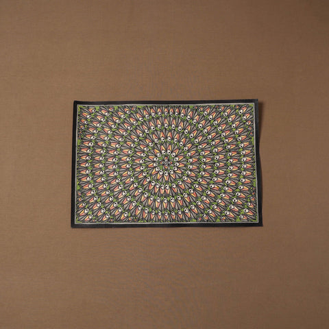 Handpainted madhubani painting by hira devi (15 x 22 in)