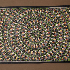 Handpainted madhubani painting by hira devi (15 x 22 in)