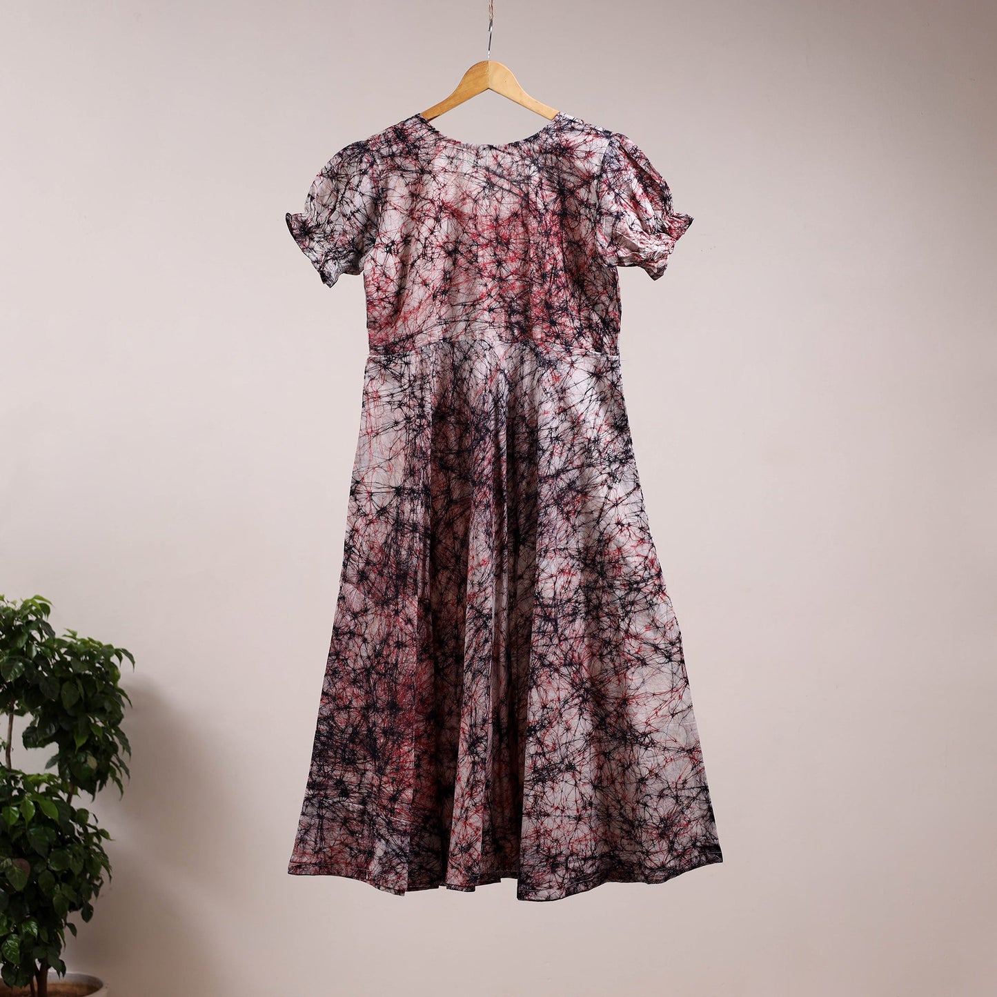 Multicolor - flared cotton batik dress 11 - handcrafted