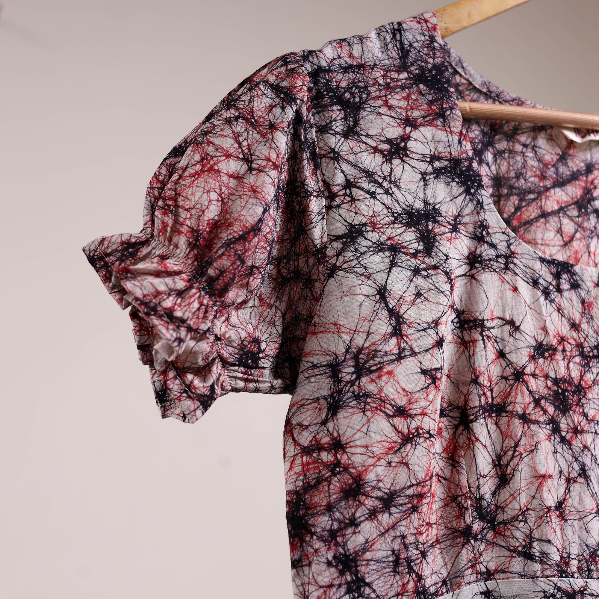 Multicolor - flared cotton batik dress 11 - handcrafted