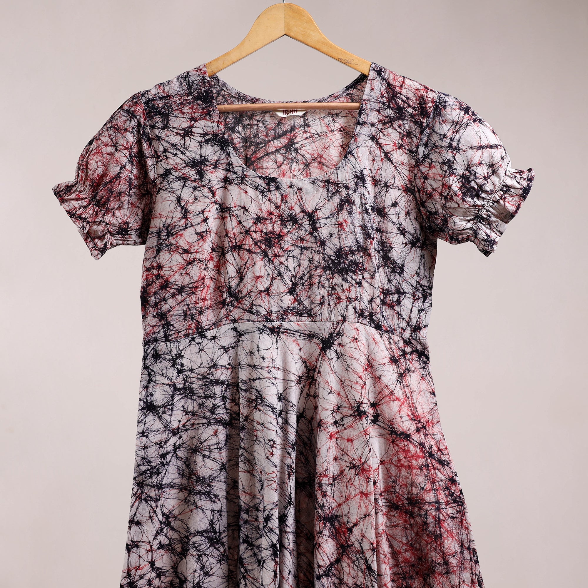 Multicolor - flared cotton batik dress 11 - handcrafted