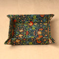 Multicolor Floral Printed Handcrafted Basket/Valet Tray (6 x 6 in)