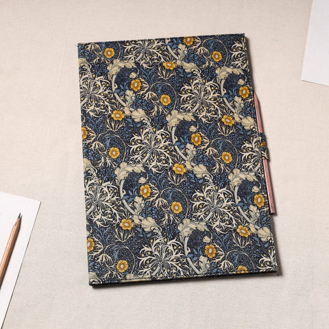 Multicolor Floral Printed Handcrafted File Folder with Pencil 