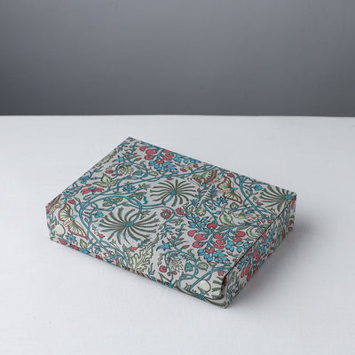 Multicolor Floral Printed Handcrafted Jewelry Box 