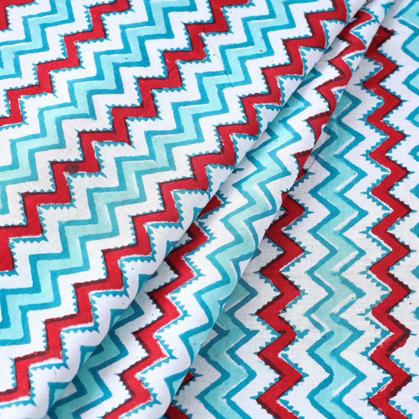  Sanganeri Block Print Fabric - Floral Rajasthani