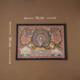 Handpainted madhubani painting by hira devi (22 x 30 in) 05