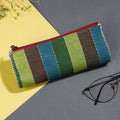 Multicolor Gamcha Fabric Hand Embroidered Spectacle Case