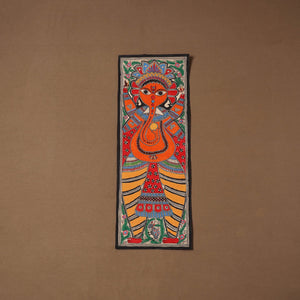 Handpainted madhubani painting by hira devi (30 x 11 in) 18