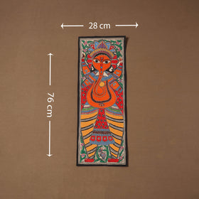 Handpainted madhubani painting by hira devi (30 x 11 in) 18