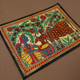 Handpainted madhubani painting by hira devi (11 x 15 in) 28