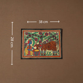 Handpainted madhubani painting by hira devi (11 x 15 in) 28