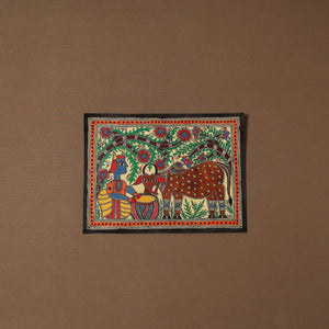 Handpainted madhubani painting by hira devi (11 x 15 in) 28