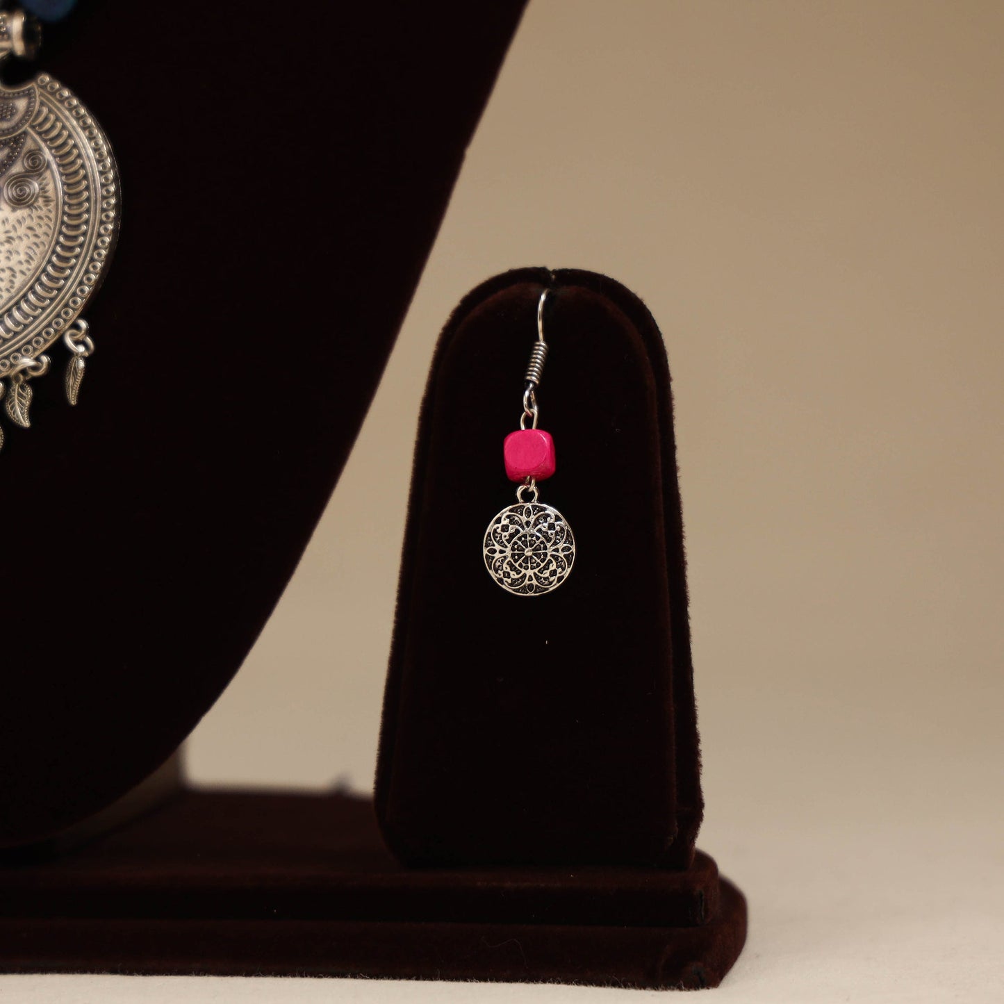 Multicolor - german silver beaded necklace set 02