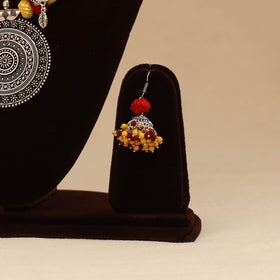 German silver thread beads necklace set 11 - handcrafted