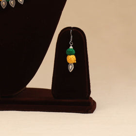 German silver thread beads necklace set 17 - handcrafted