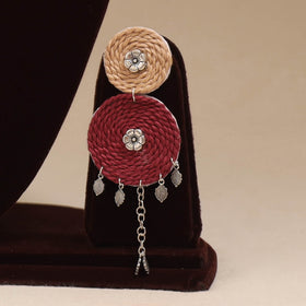 German silver thread necklace set 01 - handcrafted