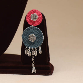 German silver thread necklace set 05 - handcrafted